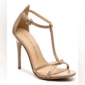 Chinese Laundry Women’s Lvyk-007 Beige Stiletto Heel Dress Sandals, Size 10
